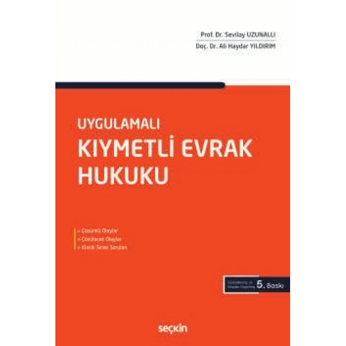 UygulamalıKıymetli Evrak Hukuku