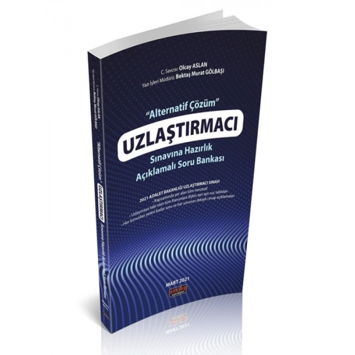 Uzlaştırmacı Sınavına Hazırlık Soru Bankası Savaş Yayınları 2021
