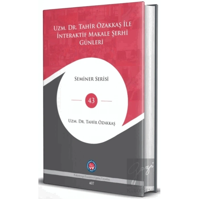 Uzm. Dr. Tahir Özakkaş İle İnteraktif Makale Şehri Günleri