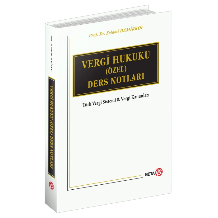 Vergi Hukuku (Özel) Ders Notları