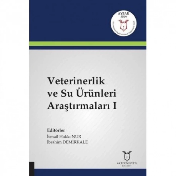 Veterinerlik ve Su Ürünleri Araştırmaları 1