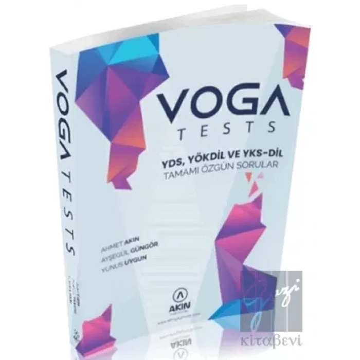 Voga Tests YDS - YÖKDİL ve YKS-DİL Tamamı Özgün Sorular