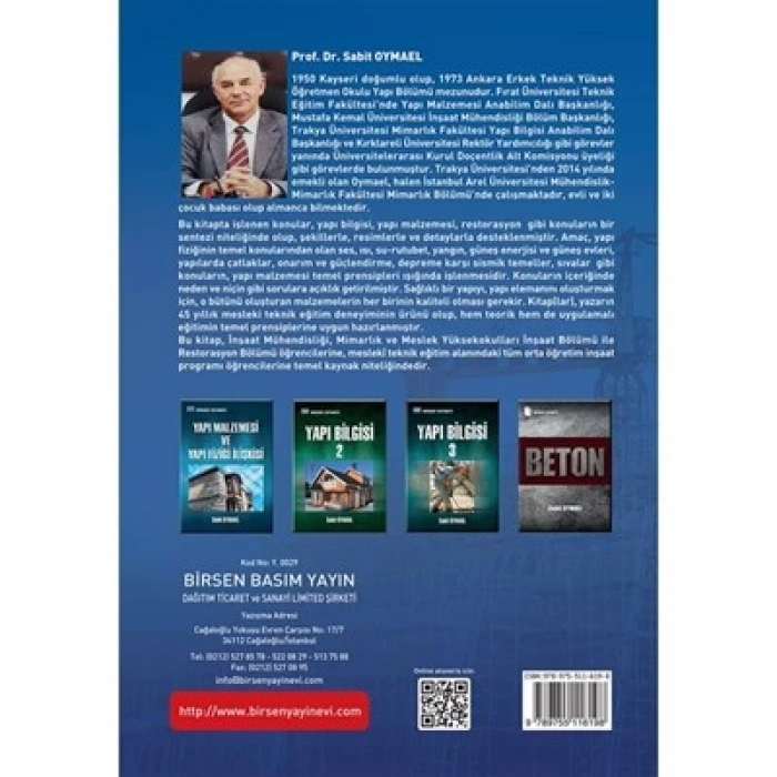 Yapı Bilgisi 1 / Prof. Dr. Sabit Oymael