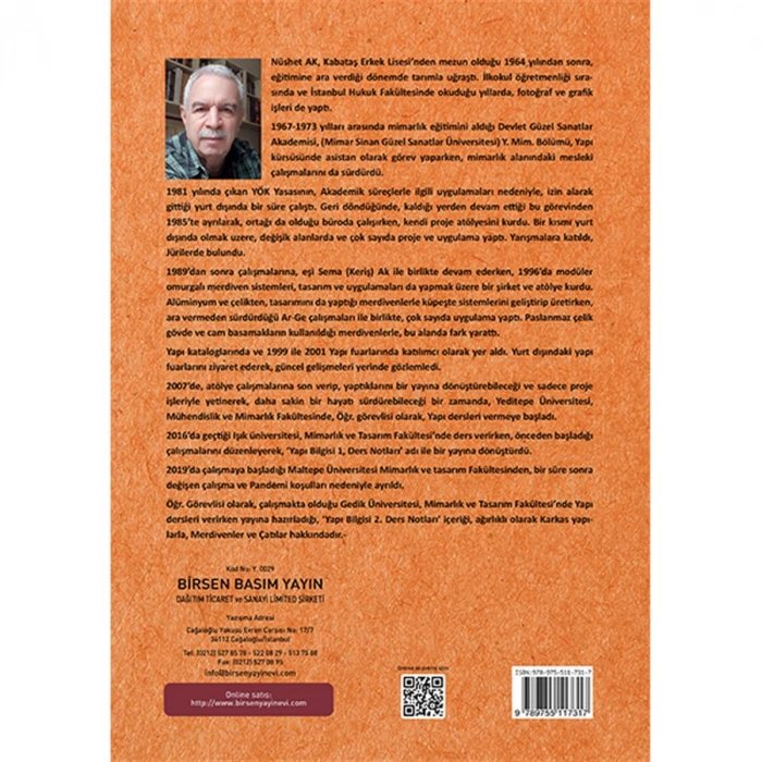 Yapı Bilgisi 2 Ders Notları / Nüshet Ak, Yüksek Mimar DGSA