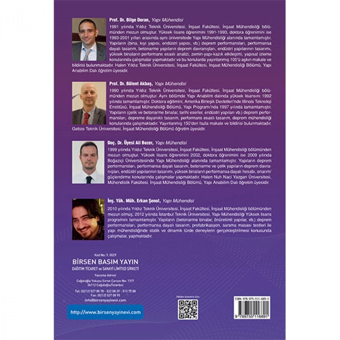 Yapı Mühendisliğinde SAP2000 (v23) Uygulamaları / Bilge Doran, Ali Bozer, Bülent Akbaş, Erkan Şenol