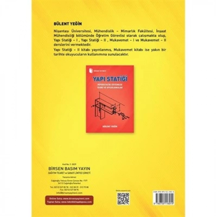Yapı Statiği İzostatik Sistemler Teori ve Uygulamalar / Bülent Yeğin