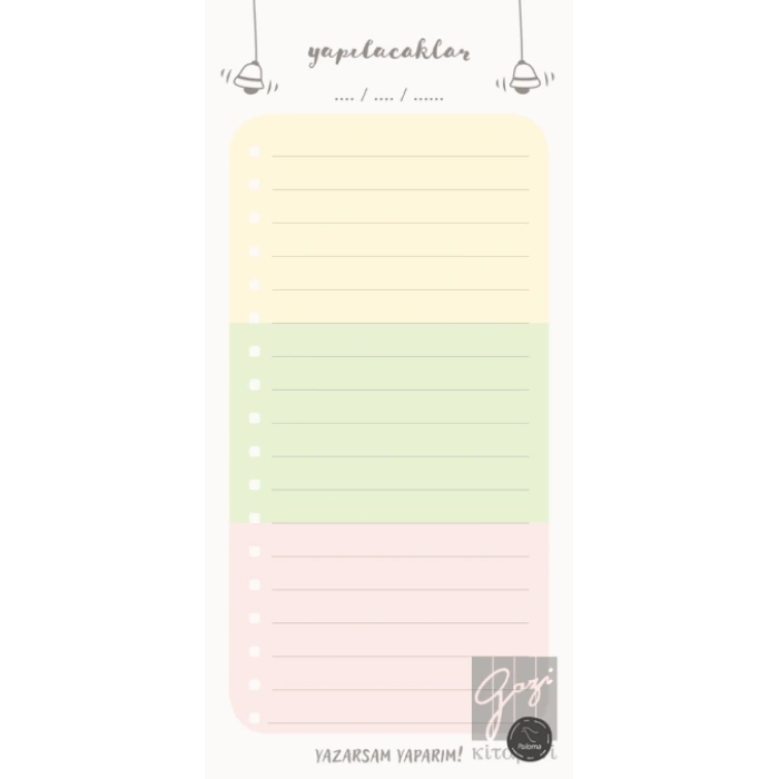 Yapılacaklar Çanlı - Bloknot