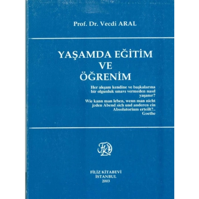 Yaşamda Eğitim Ve Öğretim - Vecdi Aral