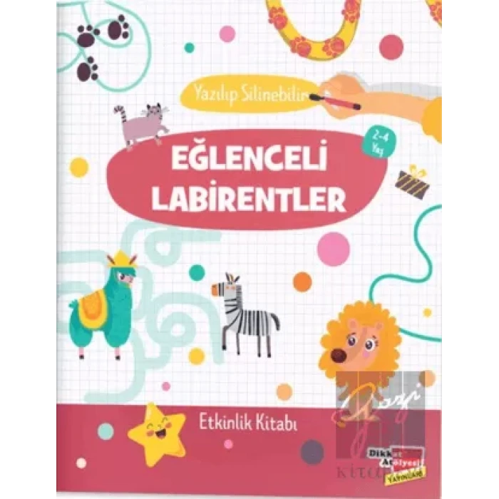 Yazılıp Silinebilir Eğlenceli Labirentler (2-4 Yaş)