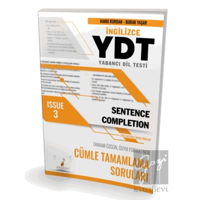 YDT İngilizce Sentence Completion Issue 3