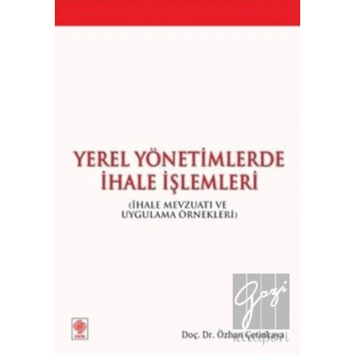 Yerel Yönetimlerde İhale İşlemleri
