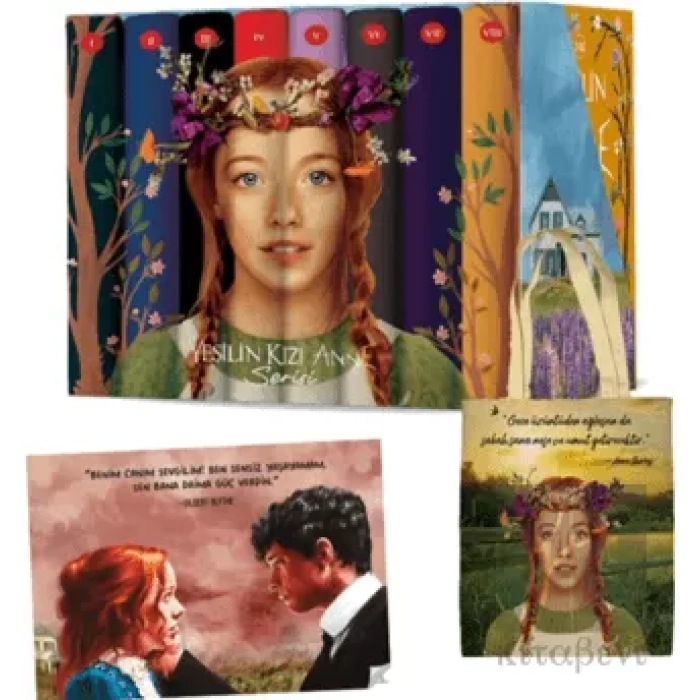 Yeşilin Kızı Anne Karton Kutulu Set (8 Kitap Takım)