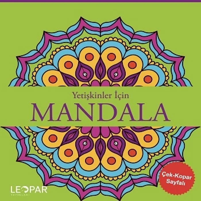 Yetişkinler İçin Mandala - Yeşil