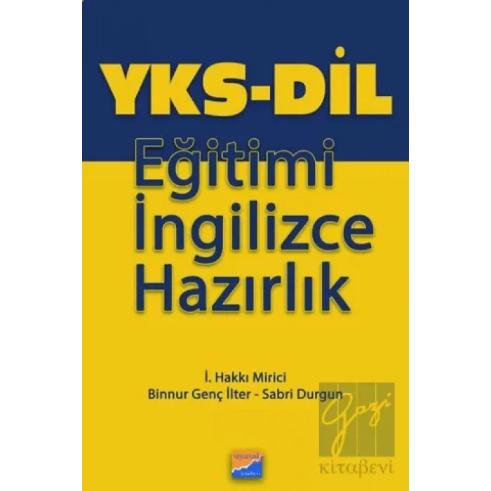 YKS-Dil Eğitimi İngilizce Hazırlık