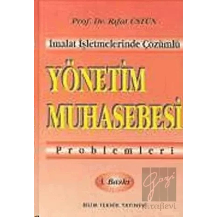 Yönetim Muhasebesi Problemleri