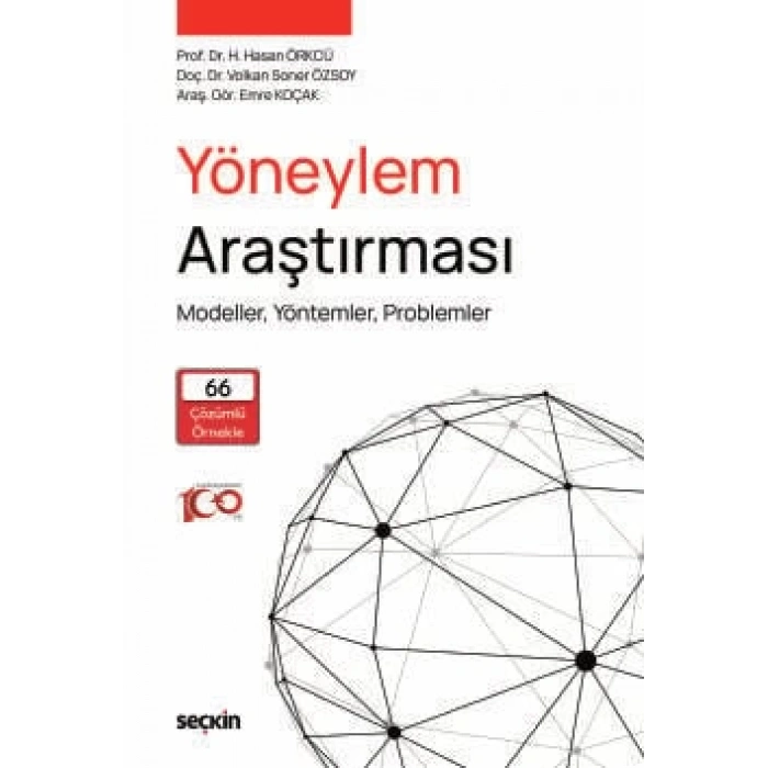 Yöneylem Araştırması Modeller, Yöntemler, Problemler