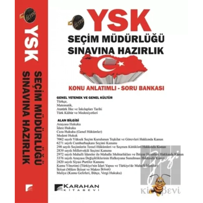 YSK Seçim Müdürlüğü Sınavına Hazırlık Konu Anlatımlı Soru Bankası