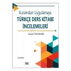 Kuramdan Uygulamaya Türkçe Ders Kitabı Incelemeleri
