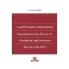 Legal Personality Of International Organizations