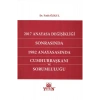 2017 Anayasa Değişikliği Sonrasında 1982 Anayasasında Cumhurbaşka