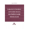Yabancı Unsurlu Akitlerde Hukuk Seçimine Dair Meseleler-gözde Mur