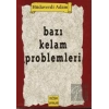 Bazı Kelam Problemleri