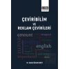 Çeviribilim Ve Reklam Çevirileri