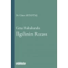 Ceza Hukukunda İlgilinin Rızası
