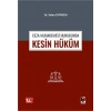 Ceza Muhakemesi Hukukunda Kesin Hüküm
