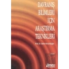 Davranış Bilimleri İçin Araştırma Teknikleri