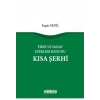 Fikir ve Sanat Eserleri Kanunu Kısa Şerhi