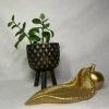 Gold Elma ve Yaprak Temalı Tabak