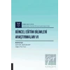 Güncel Eğitim Bilimleri Araştırmaları VI - Aybak 2022 Eylül