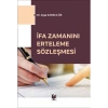 İfa Zamanını Erteleme Sözleşmesi