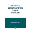 Kambiyo Senetlerinde Şahsi Defiler