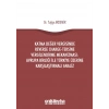 Katma Değer Vergisinde Reverse Charge-Tersine Vergilendirme Mekanizması: Avrupa Birliği ile Türkiye Üzerine Karşılaştırmalı Anal