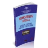 KONSENSUS KPSS A Grubu 5 Deneme Savaş Yayınları 2020