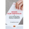 Modern Seçim Kampanyaları ve Politik Pazarlama Amaçlı Halkla İlişkiler