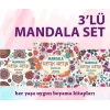 Set Mandala Renk Renk Desenler Çiçekler Hayvanlar