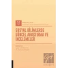 Sosyal Bilimlerde Güncel Araştırma ve İncelemeler (AYBAK 2021 Eylül)