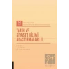 Tarih ve Siyaset Bilimi Araştırmaları II (AYBAK 2021 Mart)