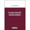 Toplanma Özgürlüğü Hakkının Korunması