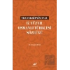 Transkripsiyonlu 17. Yüzyıl Osmanlı Türkçesi Sözlüğü