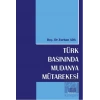 Türk Basınında Mudanya Mütarekesi