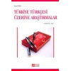 Türkiye Türkçesi Üzerine Araştırmalar