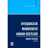Uyuşmazlık Mahkemesi Karar Özetleri Hukuk Bölümü (2008–1946)