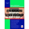 Yeni Türk Medeni HukukununEşya Hukukuna İlişkin Hükümler