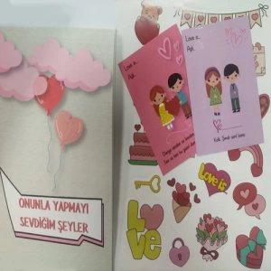 14 Şubat Sticket Sheet Hediye