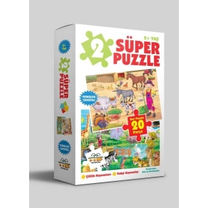 2 Süper Puzzle - Çiftlik Hayvanları - Vahşi Hayvanlar 2+ Yaş