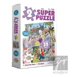 2 Süper Puzzle Nasrettin Hoca-Keloğlan 32 Parça